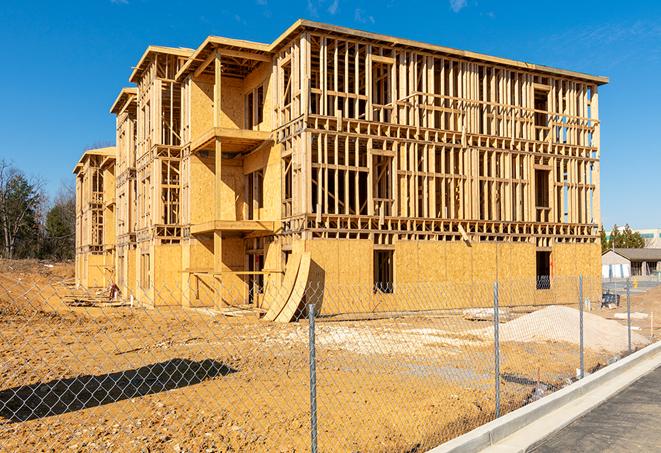 fenced construction zones promote safety and security in Tybee Island